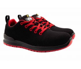 707007R.ZAPATO S1P ESD SRC METAL FREE NEGRO/ROJO 35