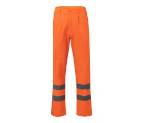 F160.PANTALÓN FORRADO AV NARANJA FLÚOR 2XL