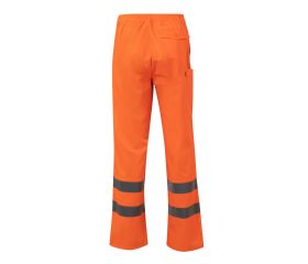 F160.PANTALÓN FORRADO AV NARANJA FLÚOR 2XL