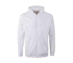 SF270U.SUDADERA CREMALLERA CAPUCHA WHITE 2XL