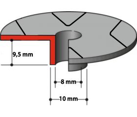 343577-5 Guía de plantilla 8 x 10 x 9,5 mm