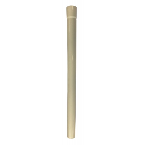 451424-7 Tubo recto de plástico 28 x 465 mm, beige