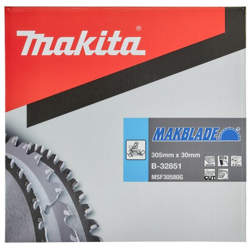 B-32851 Disco sierra circular , Makblade T.C.T, 305 x 30 mm, 80 D