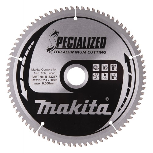 B-33277 Disco sierra circular , Specialized T.C.T, 235 x 30 mm, 80 D