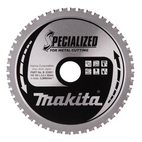 B-33451 Disco sierra circular , Specialized T.C.T, 185 x 30 mm, 48 D