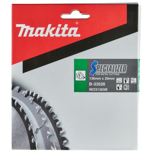 B-33526 Disco sierra circular , Specialized T.C.T, 136 x 20 mm, 30 D