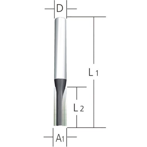 D-10322 Fresa recta 16 x 20 x 8 mm