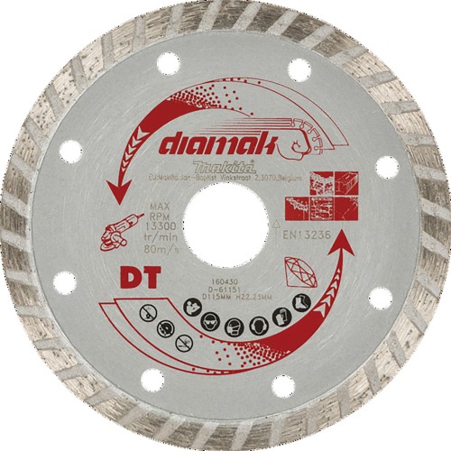 D-61151 Disco de diamante Diamak 115 x 22,23 mm