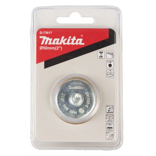 D-73617 Copa ondulada latonada para taladro 50 mm, 0,3 mm, 1/4