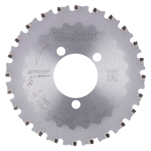 E-11097 Disco sierra circular , Efficut T.C.T, 110 x 34 mm, 24T