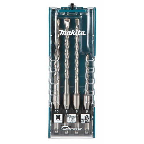 E-13596-12 Set de brocas T.C.T, para SDS-PLUS, 4 x 12 pcs