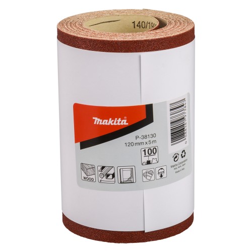 P-38130 Rollo de lija, 120 mm x 5 m, 100G