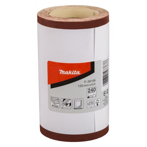 P-38168 Rollo de lija, 120 mm x 5 m, 240G