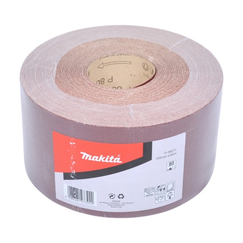 P-38211 Rollo de lija, 120 mm x 50 m, 80G