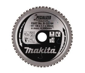 B-33744 Disco sierra circular , Specialized T.C.T, 136 x 20 mm, 56 D