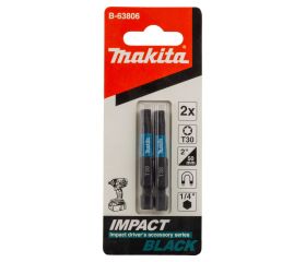 B-63806 Punta Impact Black, T30, 50 mm, 2 pcs