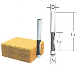 D-09472 Broca de corte al ras, 9,5 x 25,4 x 6 mm