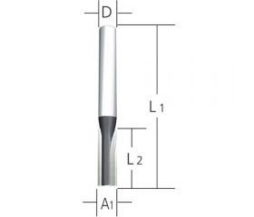 D-10322 Fresa recta 16 x 20 x 8 mm