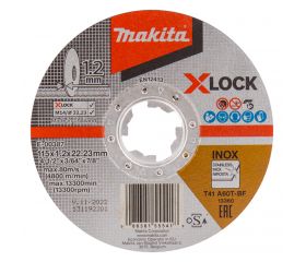 E-00387 Disco de corte X-Lock, 115 x 1,2 x 22,23 mm, A60T