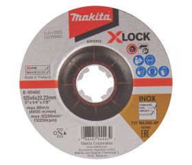 E-00402 Disco de rectificar X-Lock, 125 x 6,0 mm, WA36N