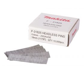 F-31825 Clavos pin, 0,6 x 18 mm, 23 Ga, 10 000 pcs