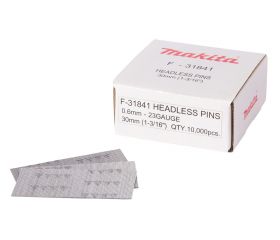 F-31841 Clavos pin, 0,6 x 30 mm, 23 Ga, 10 000 pcs