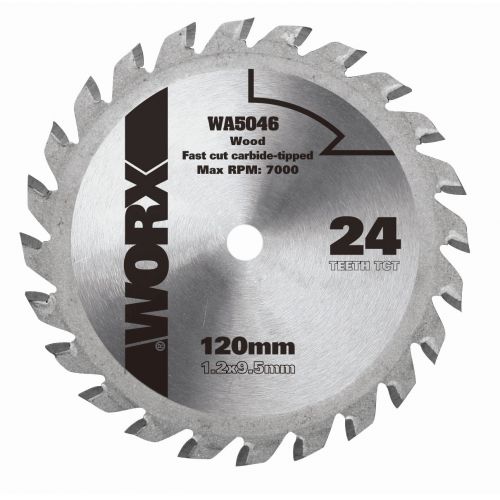 Worx WA5046 - Disco de corte madera Ø120mm 24T...