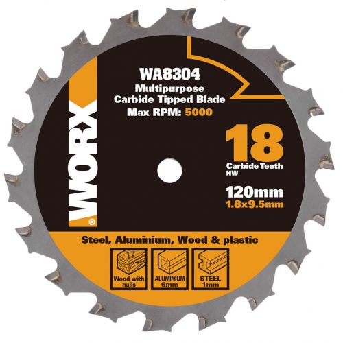 Worx WA8304 - Cuchilla  Multimaterial 120mm