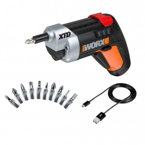 Worx WX252.2 - Atornillador 4V portapuntas extensible