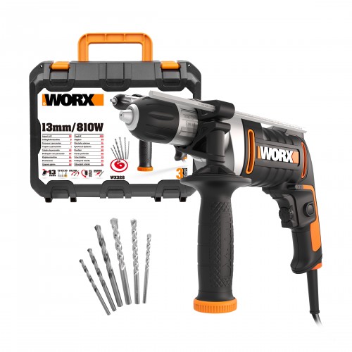 Worx WX328 - Taladro con percusión 800W