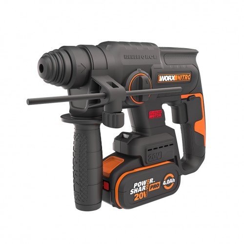 Worx WX381 - Martillo SDS-Plus BL 20V (1bat 2.0Ah)