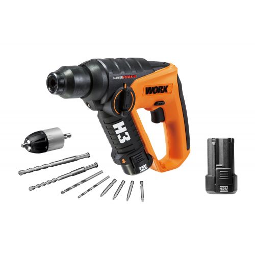 Worx WX382.6 - H3 Martillo / Taladro / Atornillador 12V 2.0Ah (2 bat)