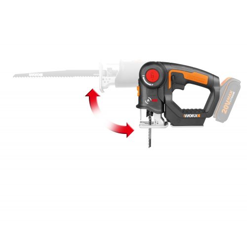 Worx WX550.9 - Sierra 2en1, sable/calar pendular 20V (S/bat)