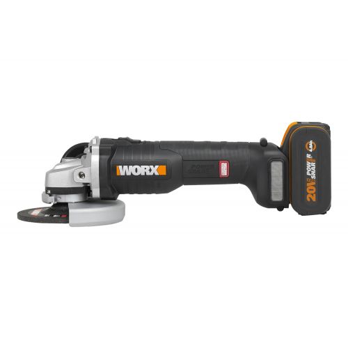 Worx WX813 - Amoladora Brushless 115mm 20V 2Ah 2 bat