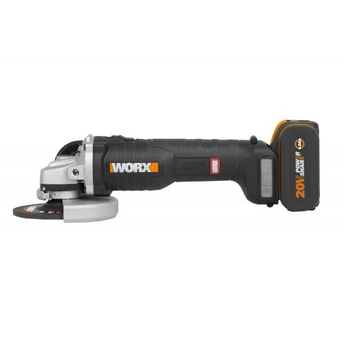 Worx WX813 - Amoladora Brushless 115mm 20V 2Ah 2 bat