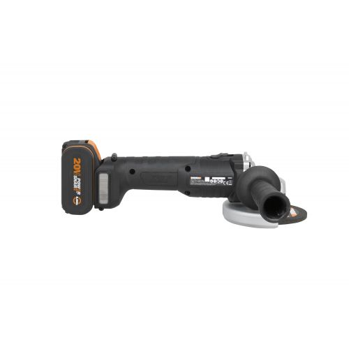 Worx WX813 - Amoladora Brushless 115mm 20V 2Ah 2 bat