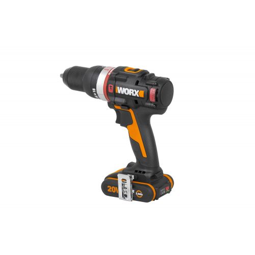 Worx WX-JCR - Taladro percutor Brushless Slammer Drill 20V 2.0Ah (2 bat)