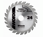 Worx WA5034 - Disco de corte madera Worxsaw 85mm 24T