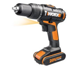 Worx WX371.1 - Taladro percutor 20V 2.0Ah (2 bat)