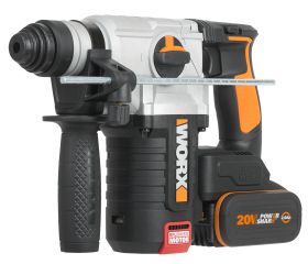 Worx WX380 - Martillo 4F Brushless 2,2J 20V 2 bat (4Ah + 4Ah)