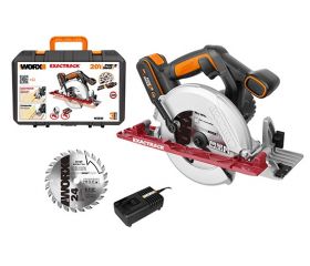 Worx WX530 - Sierra circular Exactrack 20V 2.0Ah (1 bat)