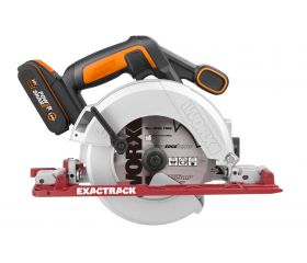 Worx WX530 - Sierra circular Exactrack 20V 2.0Ah (1 bat)