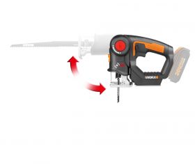 Worx WX550.9 - Sierra 2en1, sable/calar pendular 20V (S/bat)