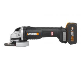 Worx WX813 - Amoladora Brushless 115mm 20V 2Ah 2 bat