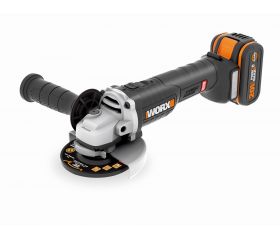 Worx WX813 - Amoladora Brushless 115mm 20V 2Ah 2 bat