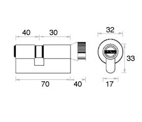 CILINDRO AMAESTRADO UFG 40x30 (LEVA 15)