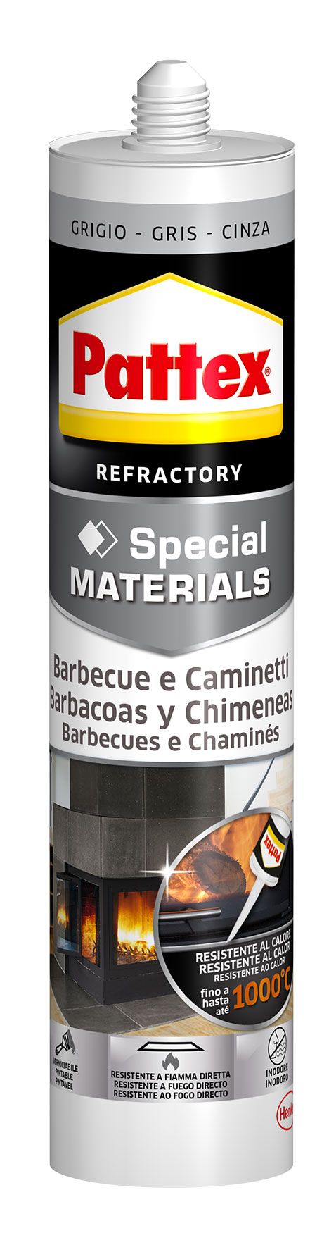 ⇒ Masilla refractaria pattex barbacoas y chimeneas 500gr gris ▷ Precio. ▷  Comprar con los Mejores Precios. Ofertas online