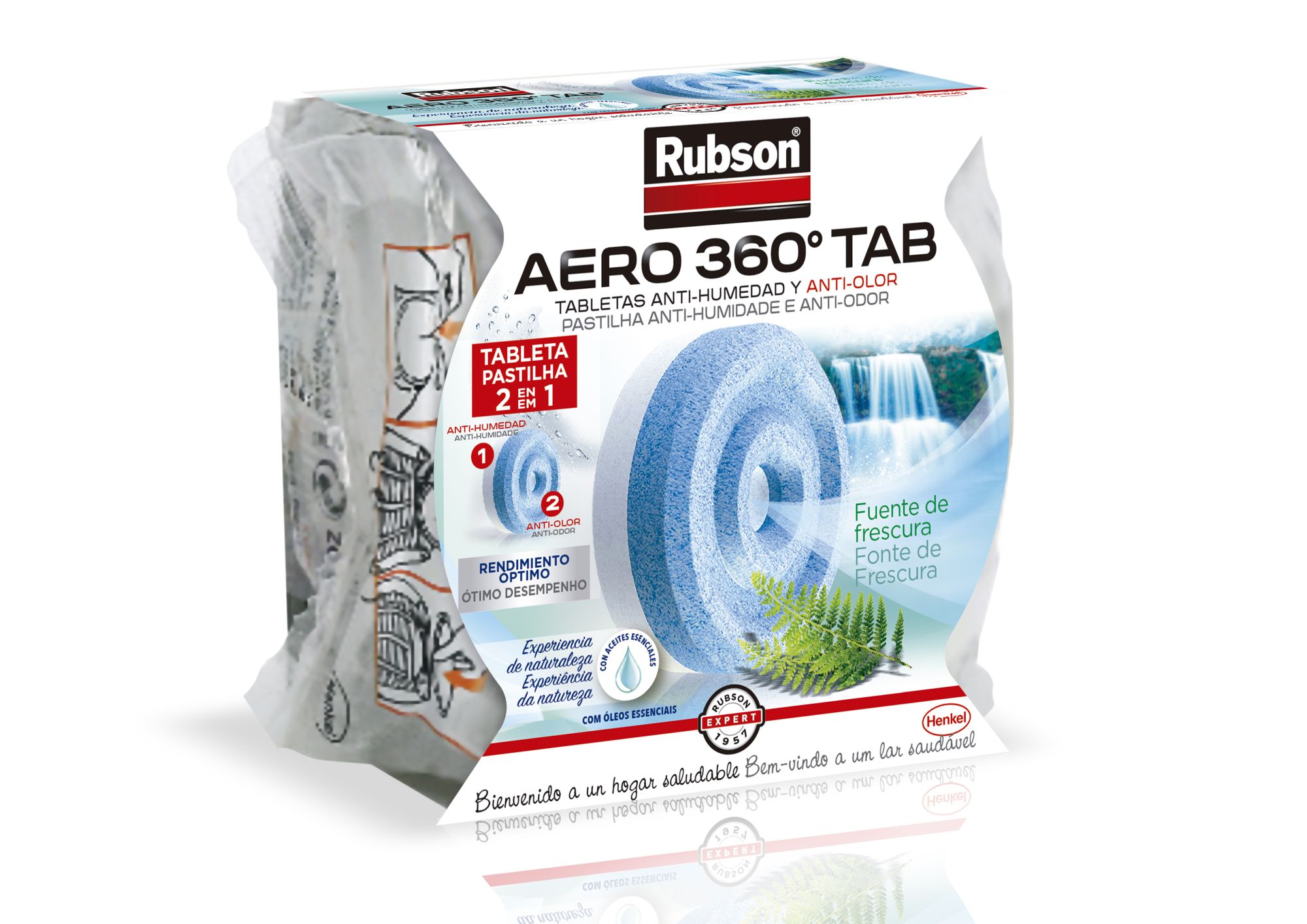 Rubson AERO 360º Deshumidificador recargable, absorbe humedad