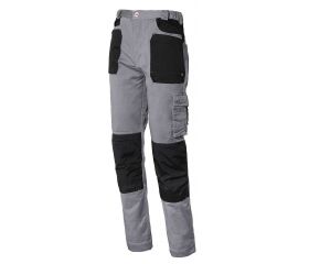 Pantalón multibolsillos Stretch con refuerzo en rodillas en caja Talla S Gris (80)